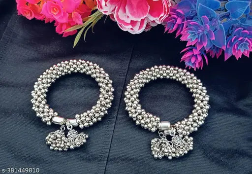 Silver Oxidized Kada