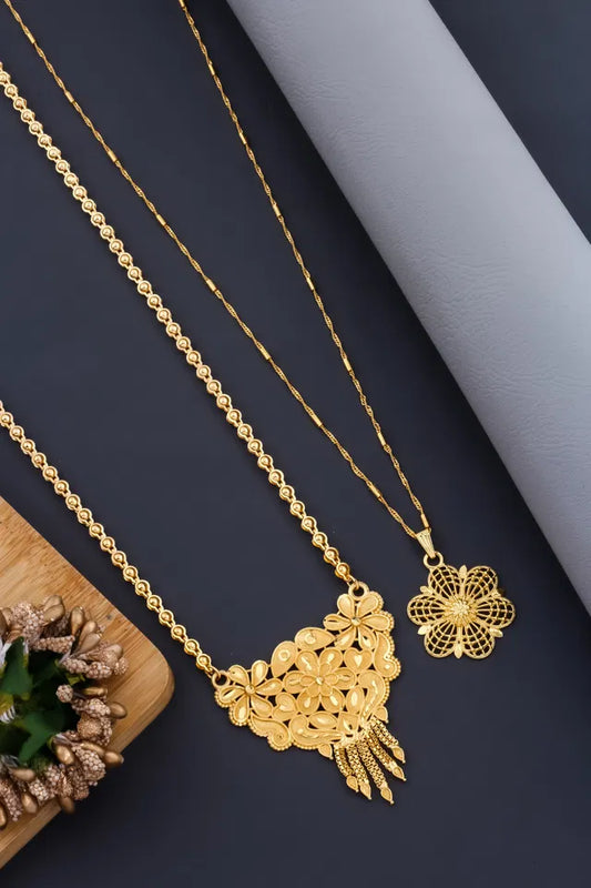 Gold Plated Necklace Set